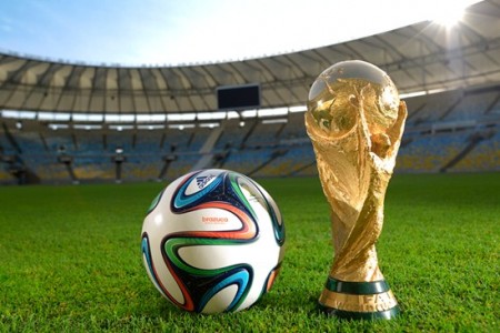 FIFA WORLD CUP 2014 trophy and ball