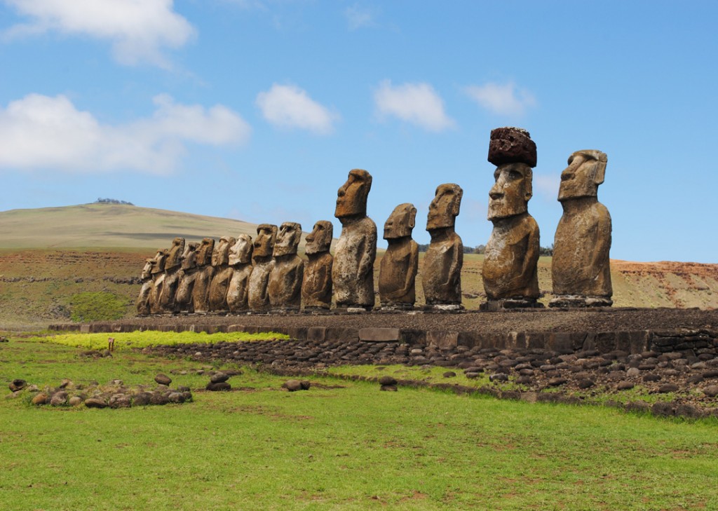 Moai statues Easter Island