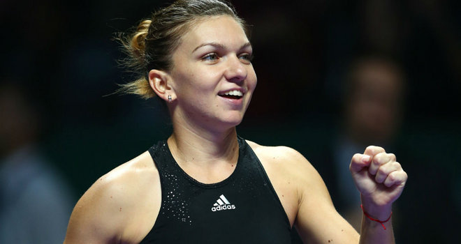 Simona Halep defeats Serena Williams in the WTA Championships from Singapore